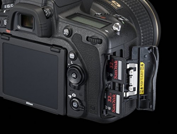 Nikon D750 SLR-Digitalkamera (24,3 Megapixel, 8,1 cm (3,2 Zoll) Display, HDMI, USB 2.0) Kit inkl. AF-S Nikkor 24-120 mm 1:4G ED VR Objektiv schwarz - 8
